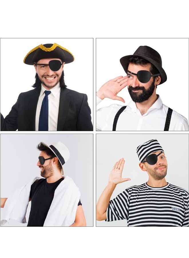 4 قطع من رقعة العين الطبية ثلاثية الأبعاد قابلة للتعديل لعلاج كسل العين، قابلة لإعادة الاستخدام، بتصميم قرصان، غطاء عين واحد للبالغين للعين اليسرى أو اليمنى، زي تنكري - Image 5